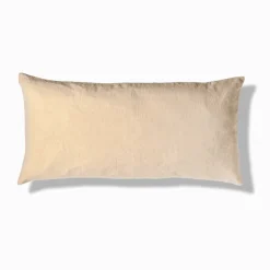 Coussin épais en lin - Chambray Jaune