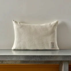 Coussin épais en lin - Chambray Pierre
