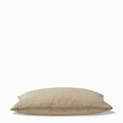 Coussin épais en lin - Chambray Olive