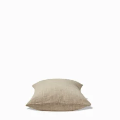 Coussin épais en lin - Chambray Olive