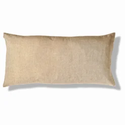 Coussin épais en lin - Chambray Olive