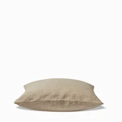 Coussin épais en lin - Chambray Olive