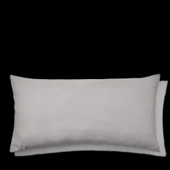 Coussin rectangle en gaze de coton - Gris de Paris
