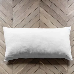 Coussin rectangle en lin lavé - Blanc Optique