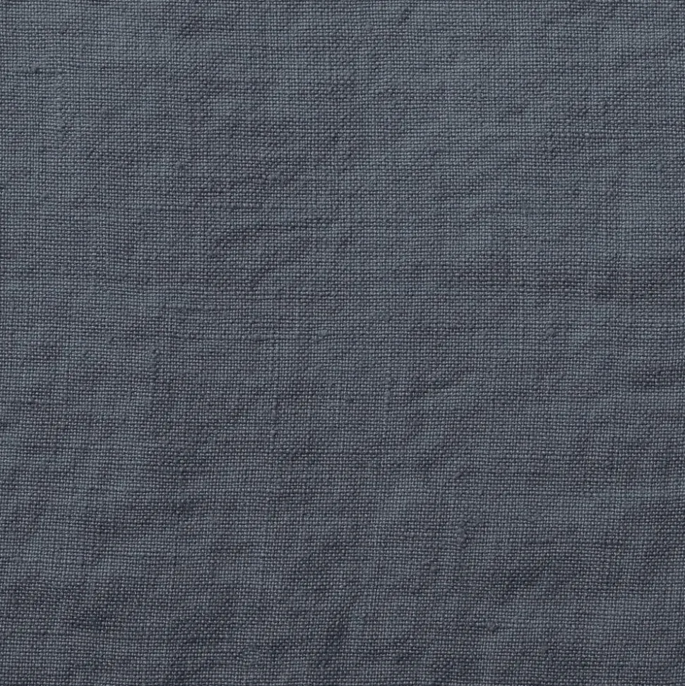 Coussin rectangle en lin lavé - Bleu Pétrole