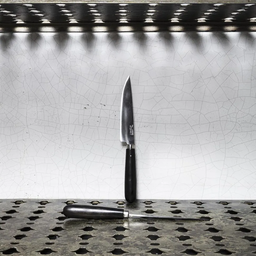 Couteau avec manche en buis - Noir