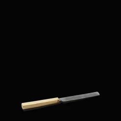 Couteau carré avec manche en buis - Marron Clair