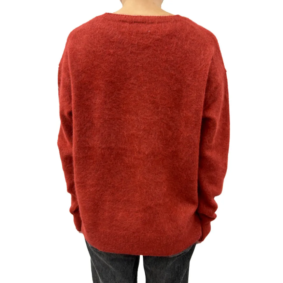 CT Plage - Pull Fendu - Rouge