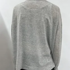 CT Plage - Pull Fin - Gris Clair
