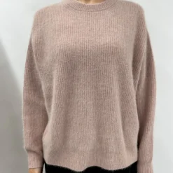 C.T.plage - Pull Col Rond - Rose