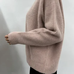C.T.plage - Pull Col Rond - Rose