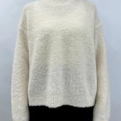 C.T.plage- Pull Cocoon - Blanc