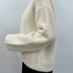 C.T.plage- Pull Cocoon - Blanc