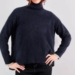 C.T.plage x Merci - Pull Trèfle - Bleu