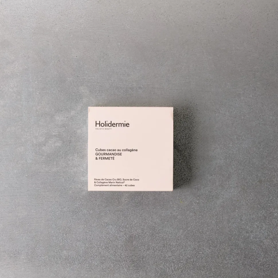 Cubes de cacao au collagene - Holidermie