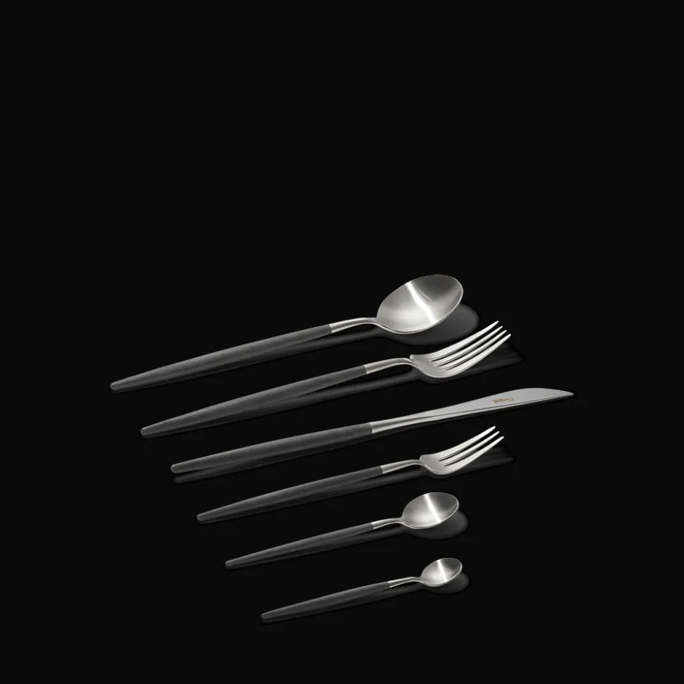 Cuillère à soupe Goa en acier inoxydable et résine