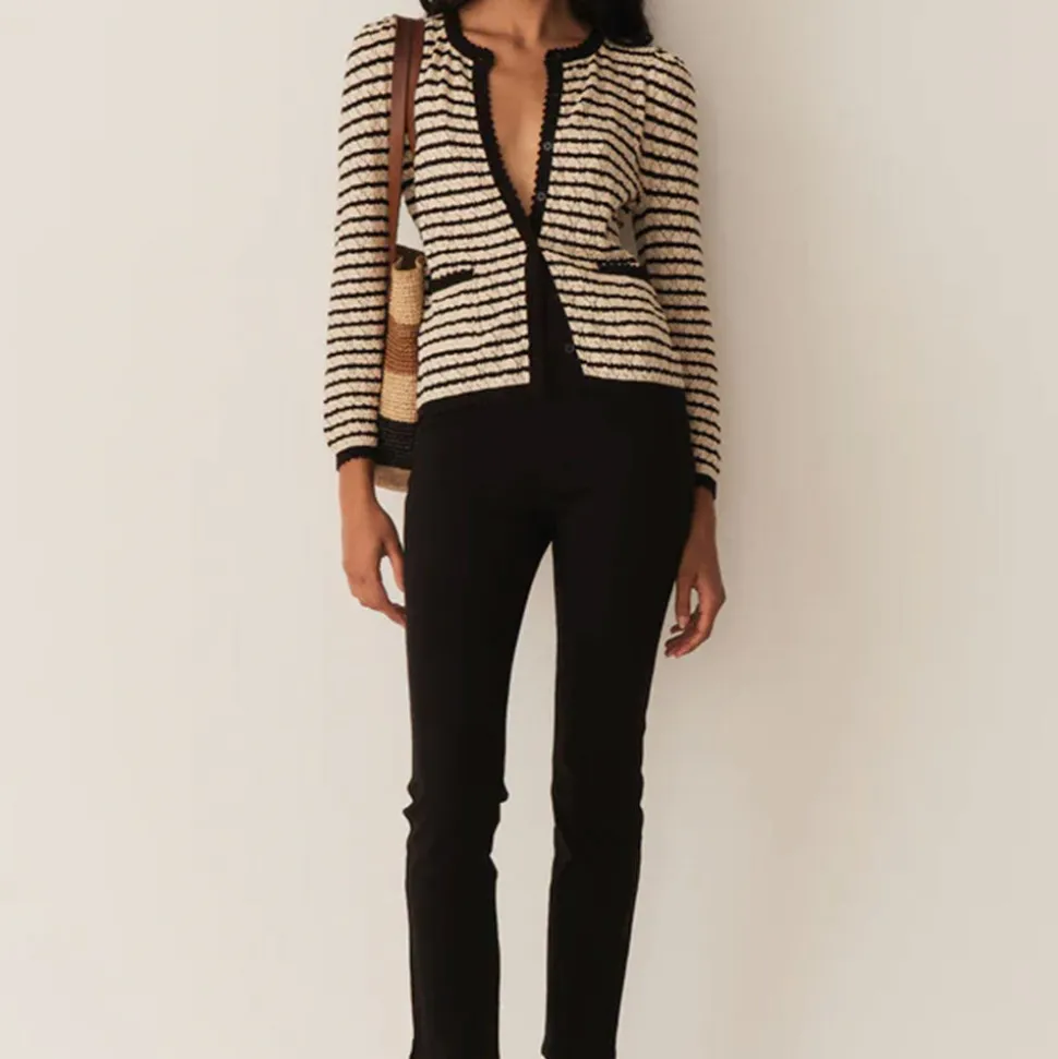 Dôen - Cardigan Therese - Beige rayé