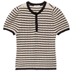 Dôen - T-shirt Brandie - Beige rayé