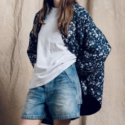 Denimist - Veste chemise à fleurs - Marine