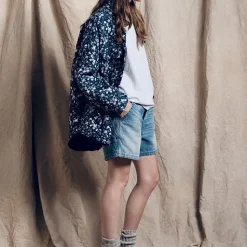 Denimist - Veste chemise à fleurs - Marine