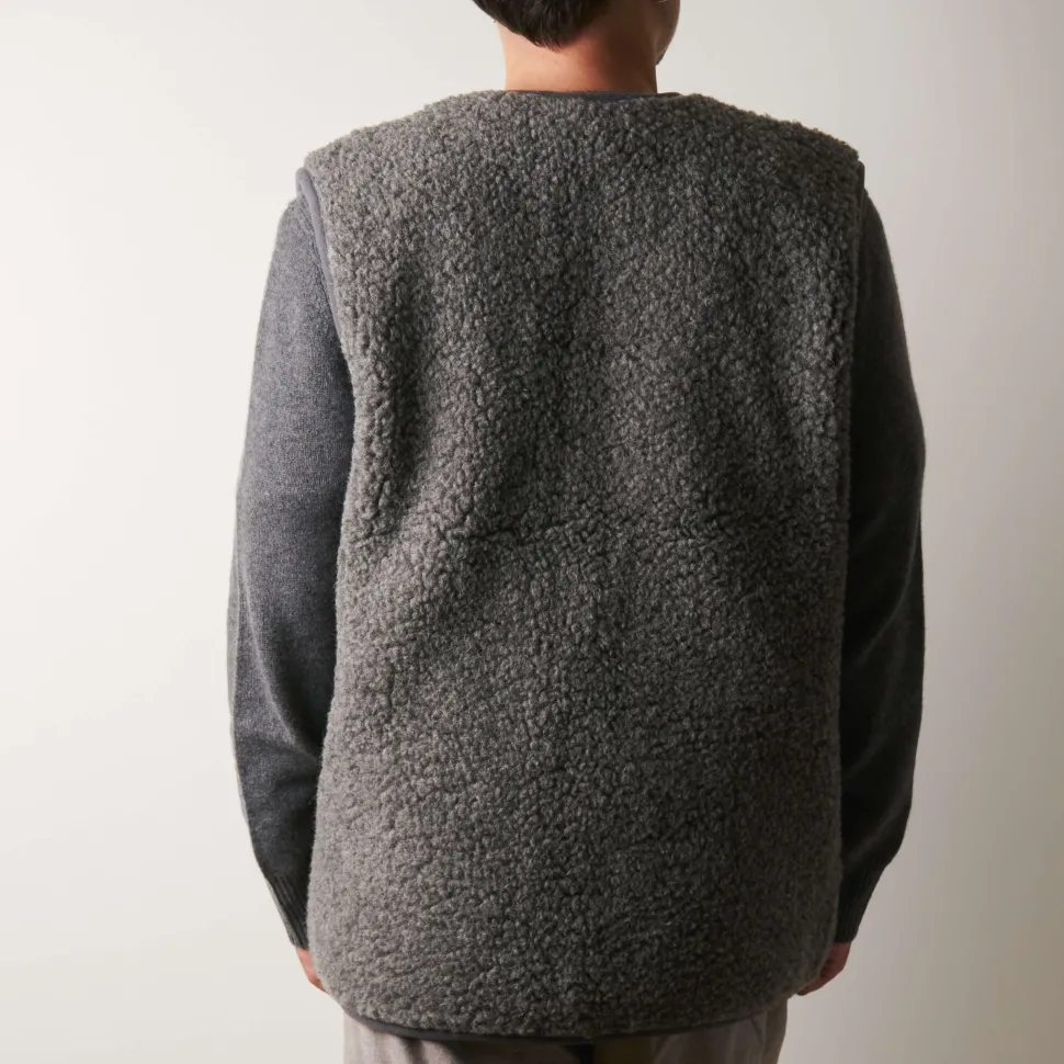 Direct Tannerie - Gilet Laine - Gris