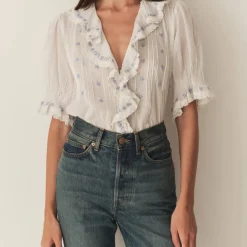 Doen - Blouse Hettie - Blanc