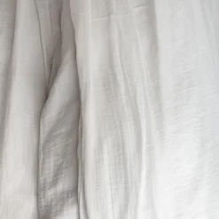 Drap plat en gaze de coton - Blanc de Meudon