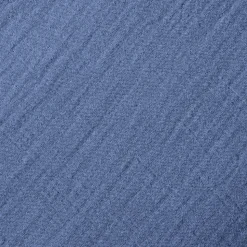 Drap plat en gaze de coton - Bleu Pompidou