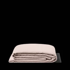 Drap plat en lin lavé - Beige Rosé