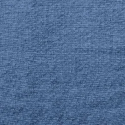 Drap plat en lin lavé - Bleu Paros