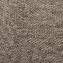 Drap plat en lin lavé - Brun Cha Iro
