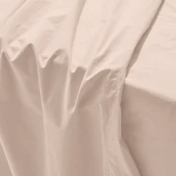 Drap plat en percale de coton - Rose des Sables