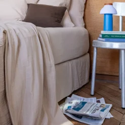 Drap-housse en gaze de coton - Beige Quai de Seine