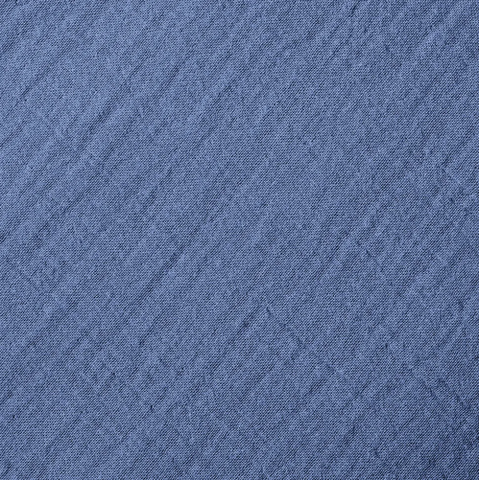 Drap-housse en gaze de coton - Bleu Pompidou