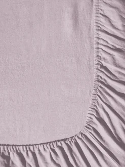 Drap-housse en lin lavé - Parme Fuji Iro