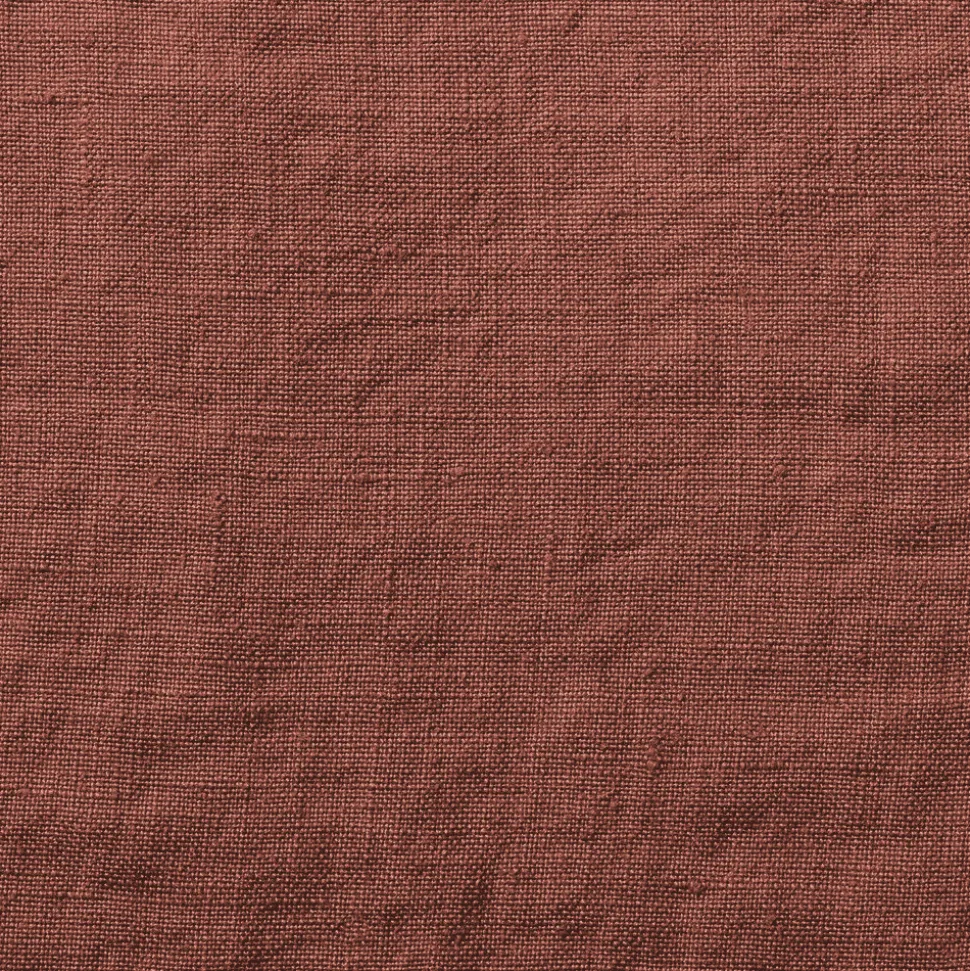 Drap-housse en lin lavé - Rouge Urushi