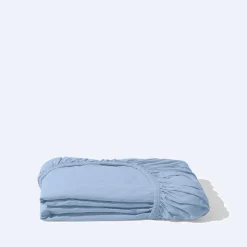Drap-housse en percale de coton - Parme Lilas