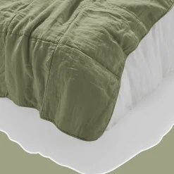 Édredon bout de lit - Vert Komorebi