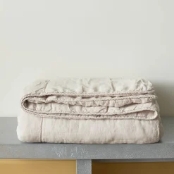 Édredon en 100% lin lavé - Beige Rosé