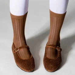 Drogheria Crivellini - Ballerines Jane à attache - Marron