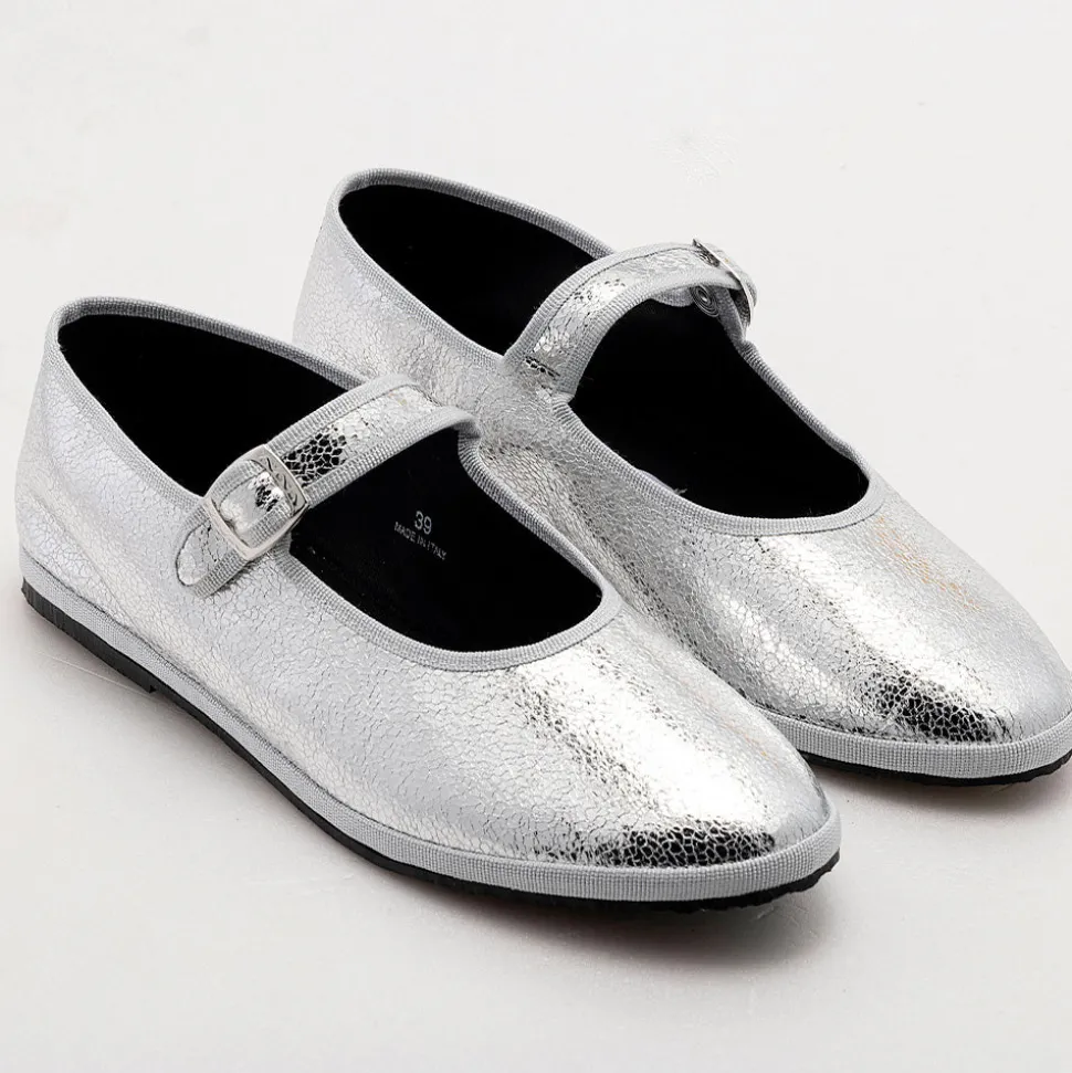 Drogheria Crivellini - Ballerines Jane à attache - Argent
