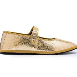 Drogheria Crivellini - Ballerines Jane à attache - Doré