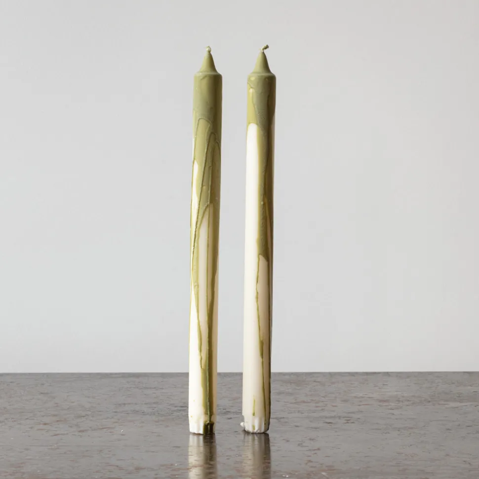 Duo de bougies - Olive