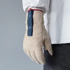 ELMER - Gants en laine recyclée - Beige
