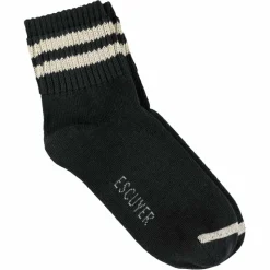 Escuyer - Chaussettes Ankle - Noir/Ecru