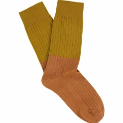 Escuyer - Chaussettes Color Block - Moutarde