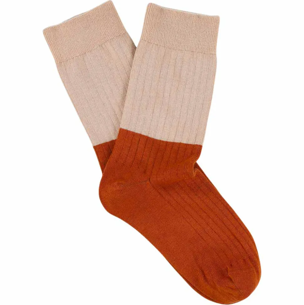 Escuyer - Chaussettes Color Block - Rose