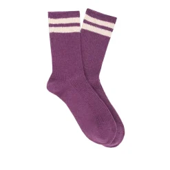 Escuyer - Chaussettes Rayées - Purple