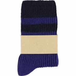 Escuyer - Chaussettes Stripes - Bleu