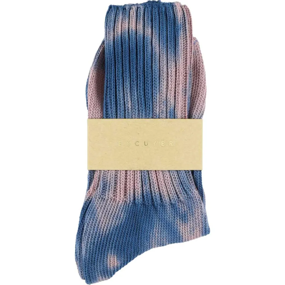 Escuyer - Chaussettes Tie & Dye - Indigo